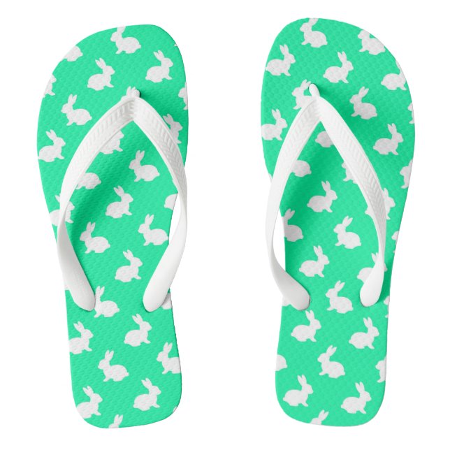 Chanclas Mint Green Rabbit Flip Flops (Plantilla)