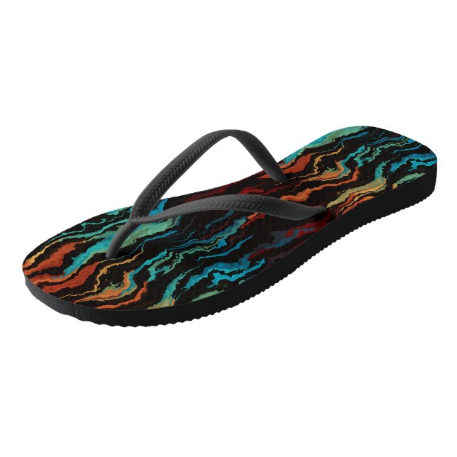 Chanclas Mirando al fuego abstracto (Angular)