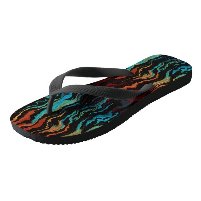 Chanclas Mirando el abstracto del fuego (Angular)