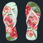 Chanclas Moda de la flor retro de bonito Chintz Peony n Bir<br><div class="desc">Los accesorios de moda que coinciden hacen un regalo perfecto para una ducha de pareja o Fiesta de ducha de novia presente para la novia que está usando esto como su suite de invitación. Moderna, flor retro de bonito estilizada peonías en colores vivos y frescos especialmente perfecta para bodas de...</div>