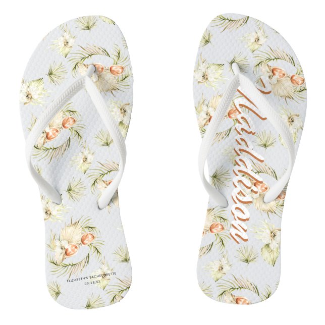 Chanclas Moda de Playa Tropical | Despedida de Soltera (Plantilla)