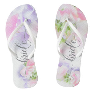Chanclas Moda FLORAL BODA HORMIGÓN