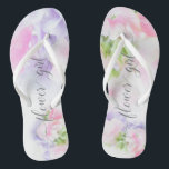 Chanclas Moda FLORAL BODA HORMIGÓN PEAS Flower Girl<br><div class="desc">Chica de flores Sandals para coincidir con la colección- Floral Moda Boda Sweet Peas en rosa y lavanda con bonito caligrafía y fuentes modernas</div>