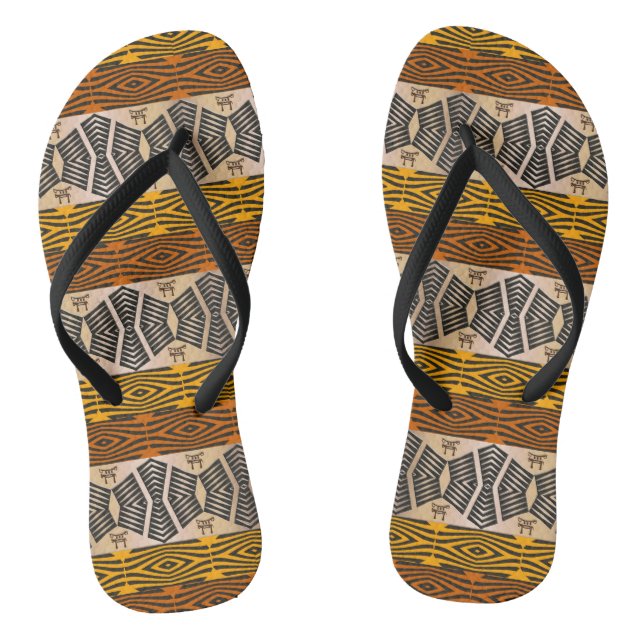 Chanclas modelo africano tribal étnico (Plantilla)