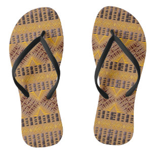 Chanclas modelo africano tribal étnico