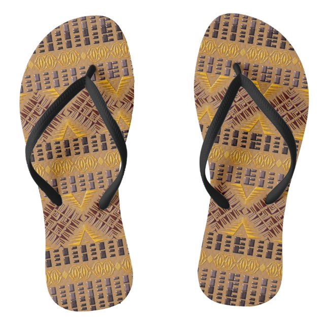 Chanclas modelo africano tribal étnico (Plantilla)