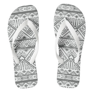 Chanclas Modelo azteca geométrico abstracto 2