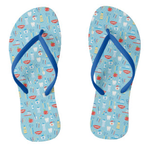 Chanclas Modelo azul dental
