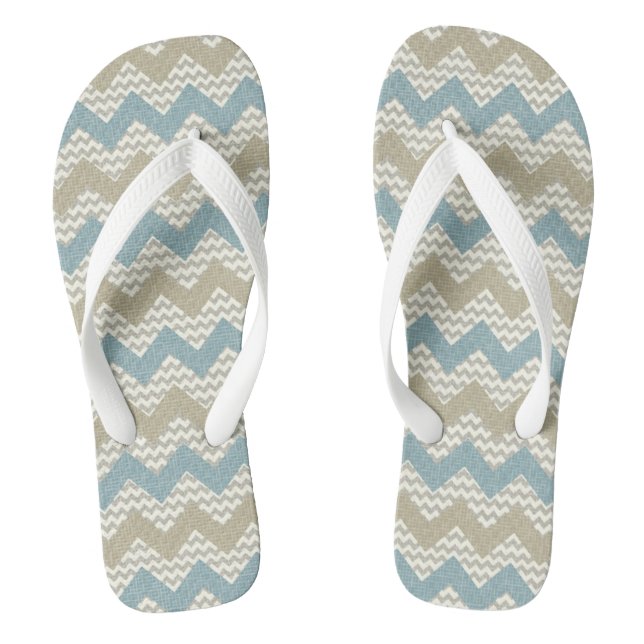 Chanclas Modelo de Chevron en la textura de lino (Plantilla)