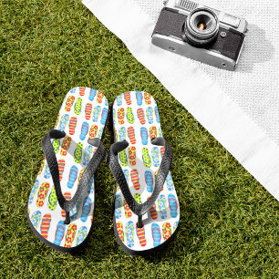 Chanclas Modelo de Flip Flops Tropical Colorido
