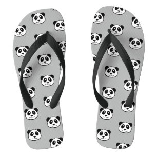 Chanclas Modelo de la cara de la panda