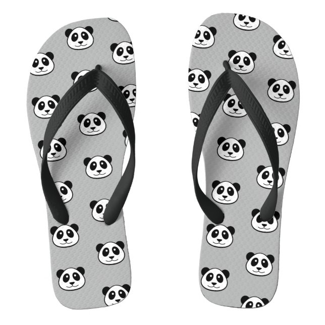 Chanclas Modelo de la cara de la panda (Plantilla)
