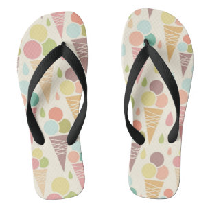 Chanclas Modelo de los conos de helado
