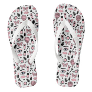 Chanclas Modelo de maquillaje de Pegatinas