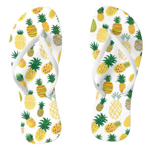 Chanclas Modelo de moda de la piña