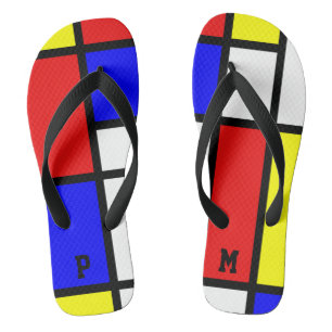 Chanclas Modelo del arte moderno del estilo de Piet