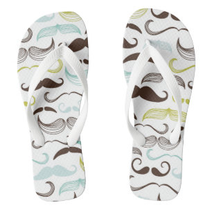 Chanclas Modelo del bigote, estilo retro 2