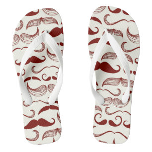 Chanclas Modelo del bigote, estilo retro 3