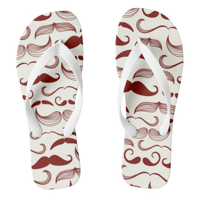 Chanclas Modelo del bigote, estilo retro 3 (Plantilla)