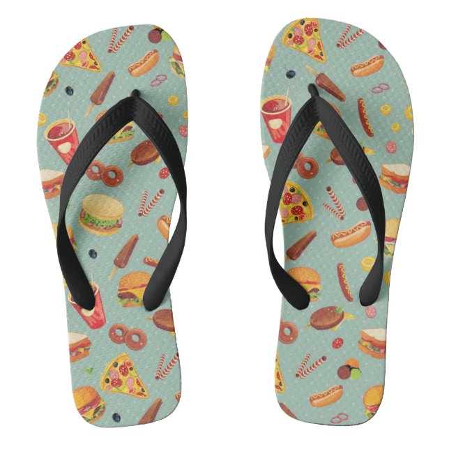Chanclas Modelo elegante de los alimentos de preparación (Plantilla)
