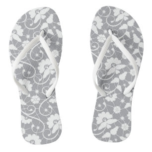Chanclas Modelo floral del cordón