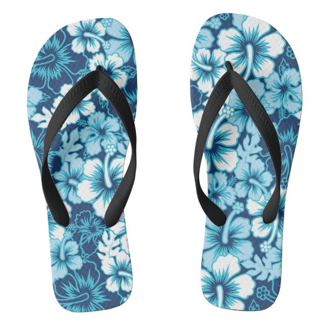 Chanclas Modelo floral del hibisco de la resaca (Plantilla)