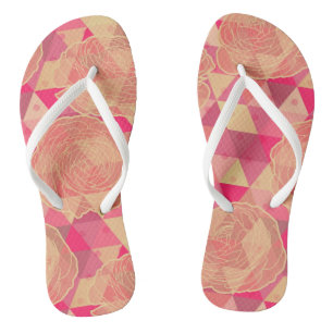 Chanclas Modelo geométrico de la flor