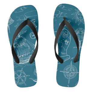 Chanclas Modelo gráfico náutico del modelo