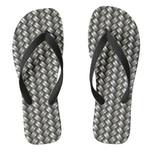 Chanclas Modelo metalizado tejido