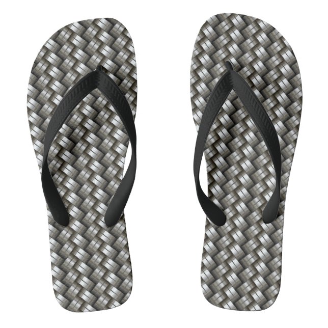 Chanclas Modelo metalizado tejido (Plantilla)