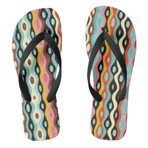 Chanclas Modelo multicolor abstracto