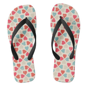 Chanclas Modelo retro del el día de San Valentín