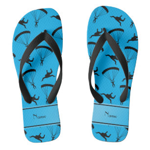 Chanclas Modelo skydiving conocido personalizado del azul