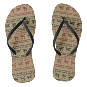Chanclas modelo tribal africano étnico