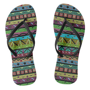 Chanclas Modelo tribal de neón