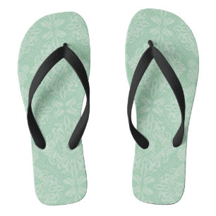 Chanclas Modelo verde del damasco
