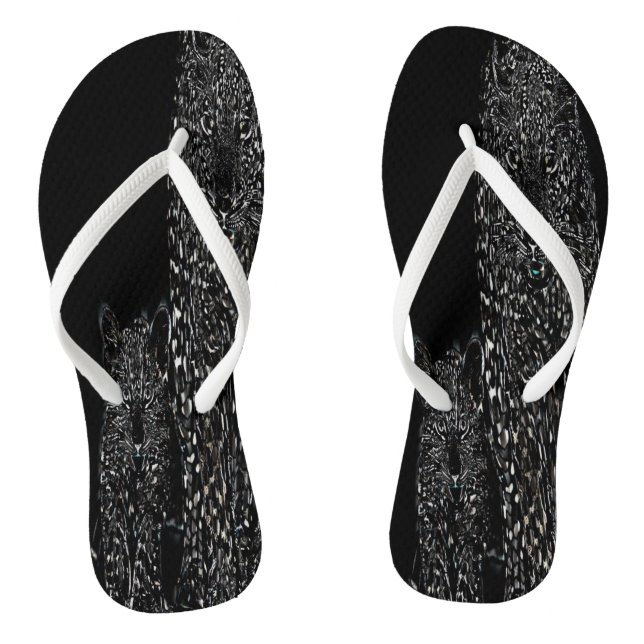Chanclas Modelos Big Cat: Leopardo de nieve y cubo 01-03 (Plantilla)