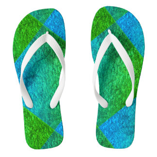 CHANCLAS MODERNA COCINA VERDE AZUL