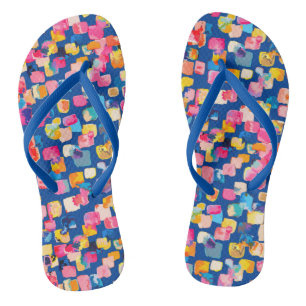 Chanclas Moderno colorido y abstracto