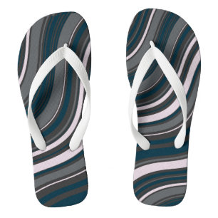 Chanclas Moderno estilo Unsex Rústico Azul y Gris