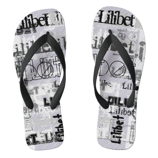 Chanclas Modernos Chicas de Wordcloud (Plantilla)