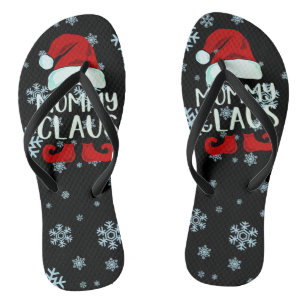 Chanclas Mommy Claus flip flops