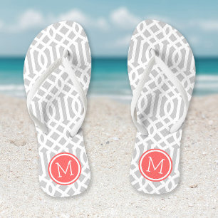 Chanclas Monograma de la GRI y el Coral Trellis