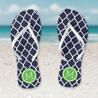 Chanclas Monograma de la Marina y el Cuarteto Verde Marroqu