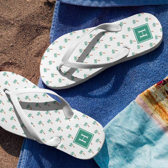 Chanclas Monograma de pequeñas palmas (Subido por el creador)