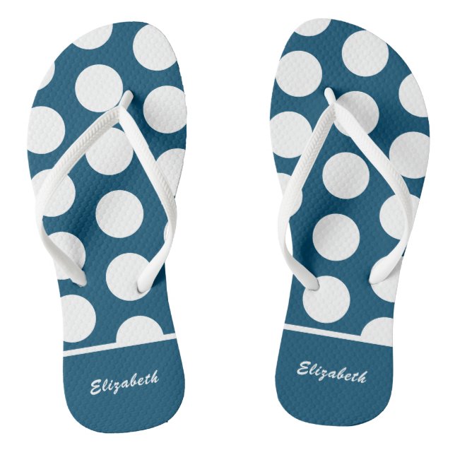 Chanclas Monogramo Polka Dot Flip Flops (Plantilla)