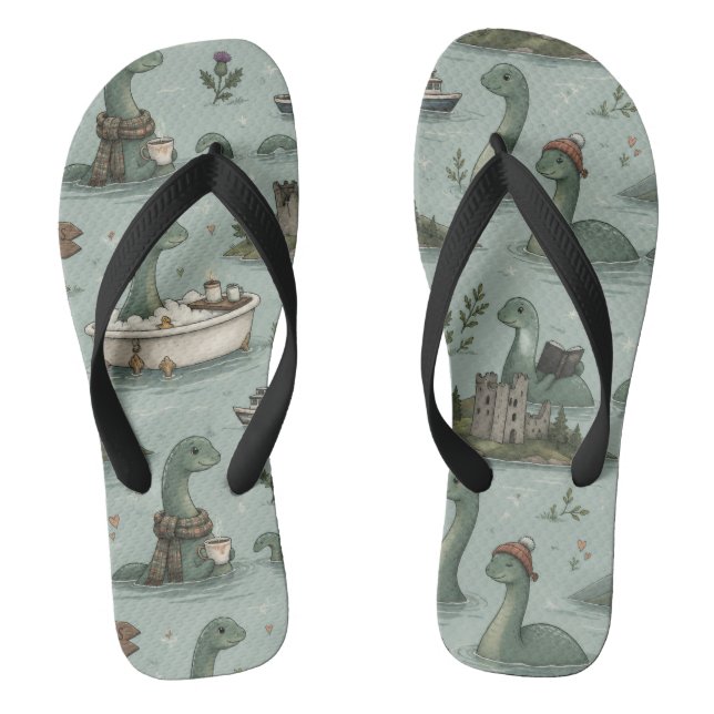 Chanclas Monstruo del Lago Ness (Plantilla)