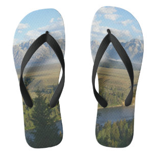 Chanclas Montañas y río de Jackson Hole