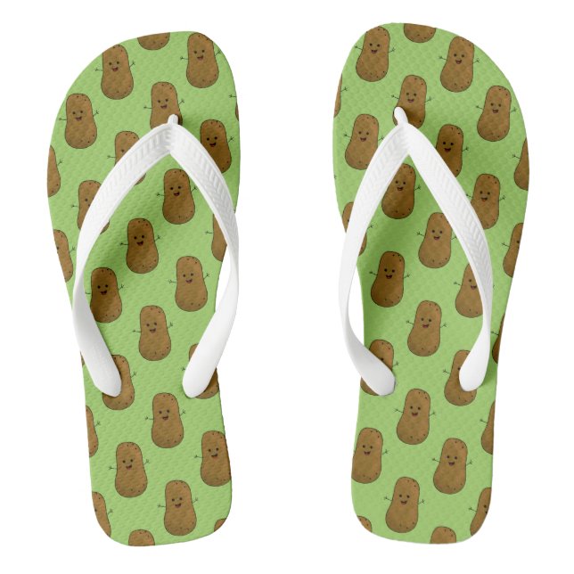 Chanclas Montones de papas felices (Plantilla)