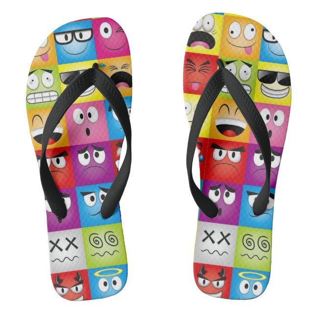 Chanclas Moods and Emoticons (Plantilla)
